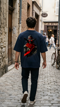 Dark Outlaw Skull Oversized T-Shirt – Gothic Streetwear