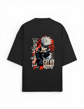 Limitless Power – Gojo Satoru Anime Oversized Black T-Shirt