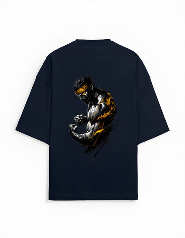 Power Fighter Oversized T-Shirt | Dark Streetwear Edition