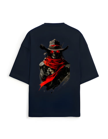 Dark Outlaw Skull Oversized T-Shirt – Gothic Streetwear