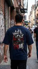 Demonic Anime Warrior Oversized T-Shirt | Streetwear Edition