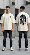 “Don’t Care Skull Oversized T-Shirt – Front & Back Streetwear Graphic”