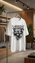 Fire Skull Printed T-Shirt for Men | Trendy Street Style Cotton Tee